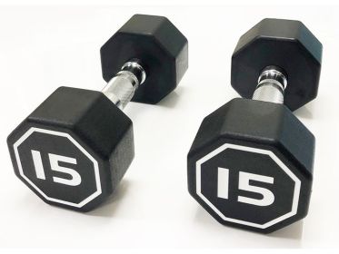Octagon Coated Dumbbell 15 LB
