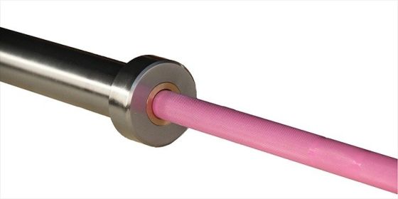 Ceramic Pink 28mm Bearing Weightlifting Bar for Women