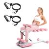 Multifunctional Deep Squat Machine for Home Gym, Adjustable Glutes Leg Core Trainer with Resistance Bands for Full Body Workout