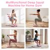 Multifunctional Deep Squat Machine for Home Gym, Adjustable Glutes Leg Core Trainer with Resistance Bands for Full Body Workout