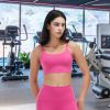 Women Strap Sport Bras Padded Strappy Crop Square Neck Low Impact Bras Sexy Fitness Tank Tops with Removable Pads Flat Straps for Gym Yoga Workout