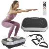 Vibration Exercise Machine With Resistant Bands Remote Control Whole Body Vibration Platform Workout Equipment Home Fitness Training Equipment