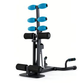 Sissy Squat Machine for Home Gym, All-in-One Deep Squat & Ab Workout Equipment, Adjustable Leg Exercise Machine for Glutes & Quads, 300 Lbs Capac (Color: Blue)